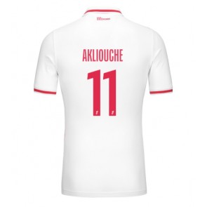 AS Monaco Maghnes Akliouche #11 Replika Hjemmebanetrøje 2024-25 Kortærmet